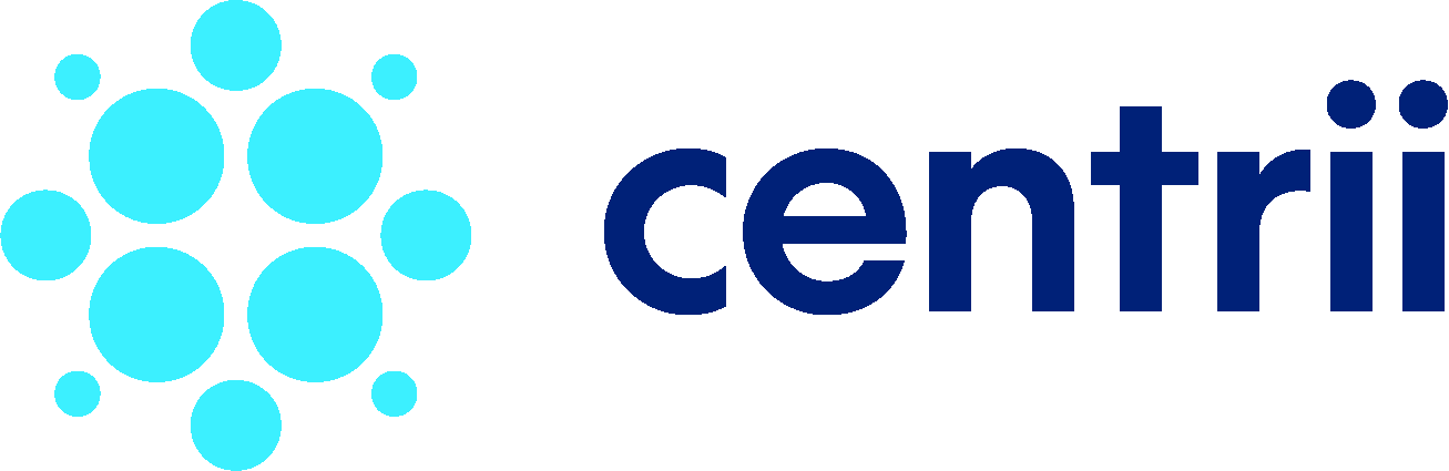 CFP Cyber Energia brandmark featuring 12 dots in varying sizes, arranged dynamically in dark blue, symbolizing innovation, technology, and energy connectivity.